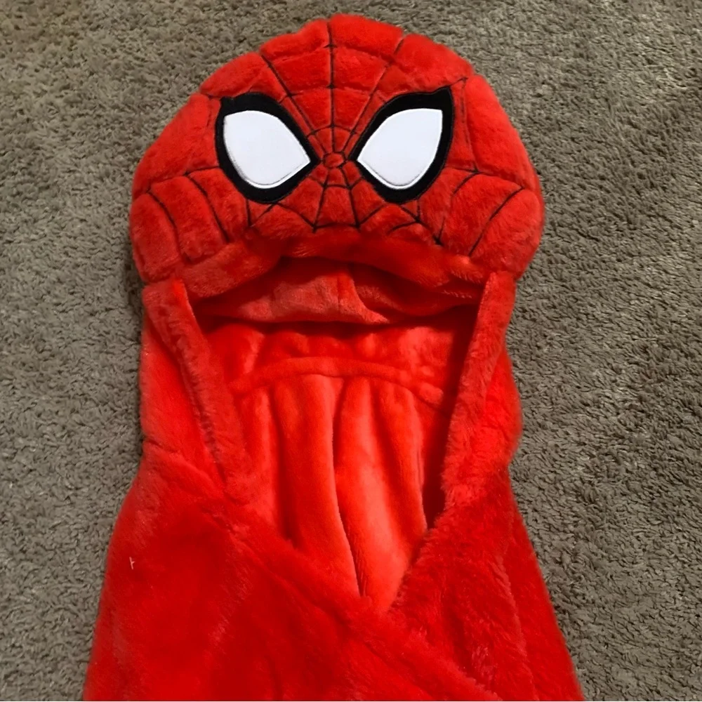 Spider-Man Marvel Hooded Red Blanket